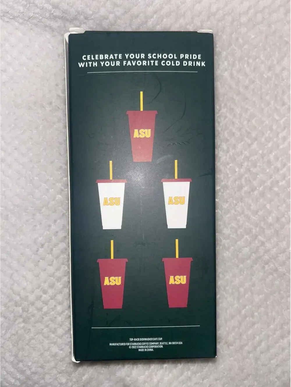 Starbucks ASU Reusable Cold Cups NWT